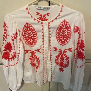 Zara Boho Top Size Small